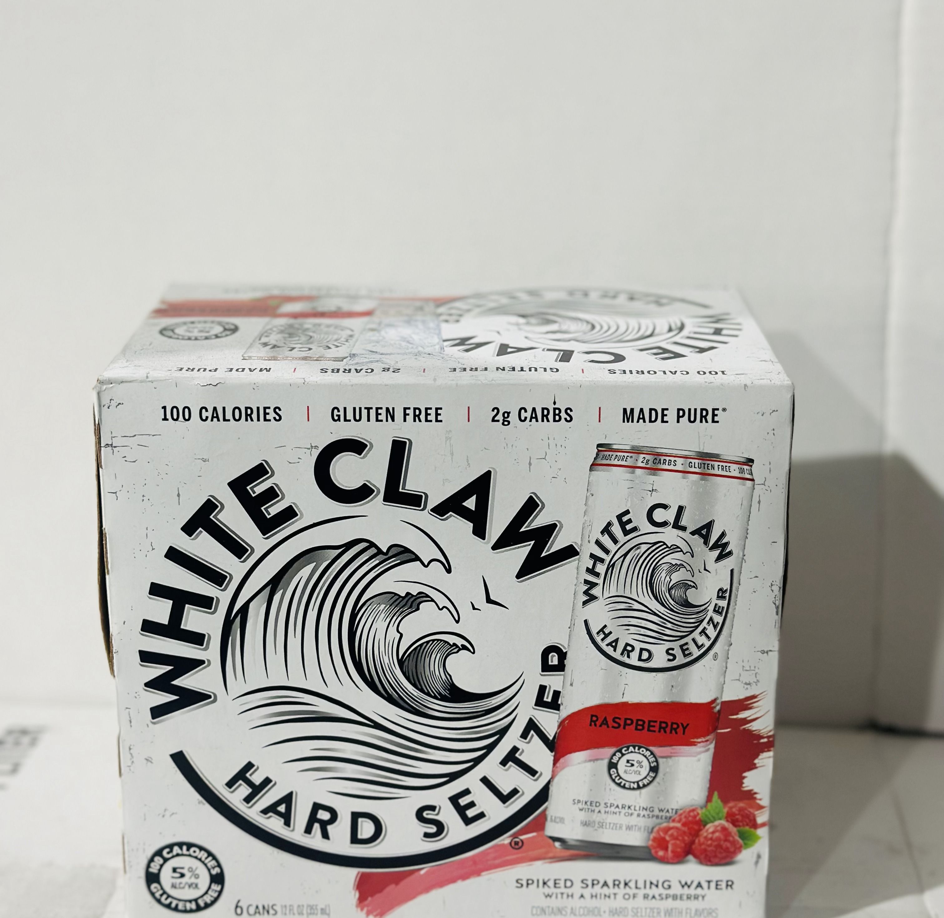 WHITE CLAW RASPBERRY 12oz