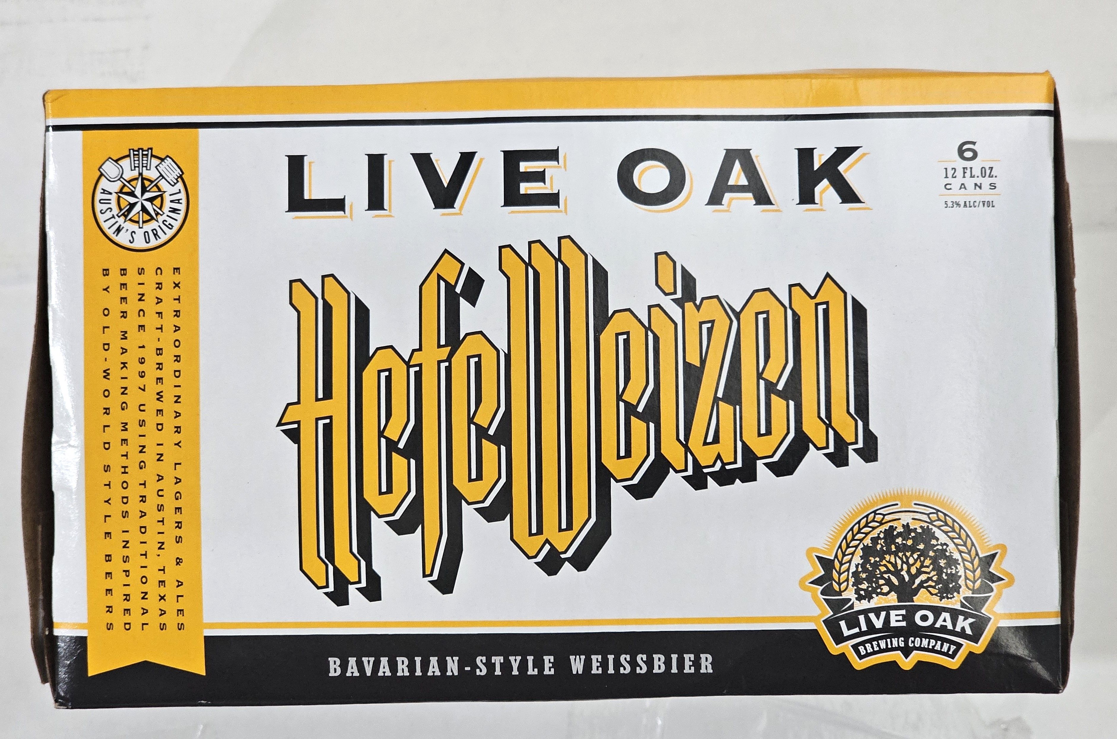 LIVE OAK HEFE 12oz CANS