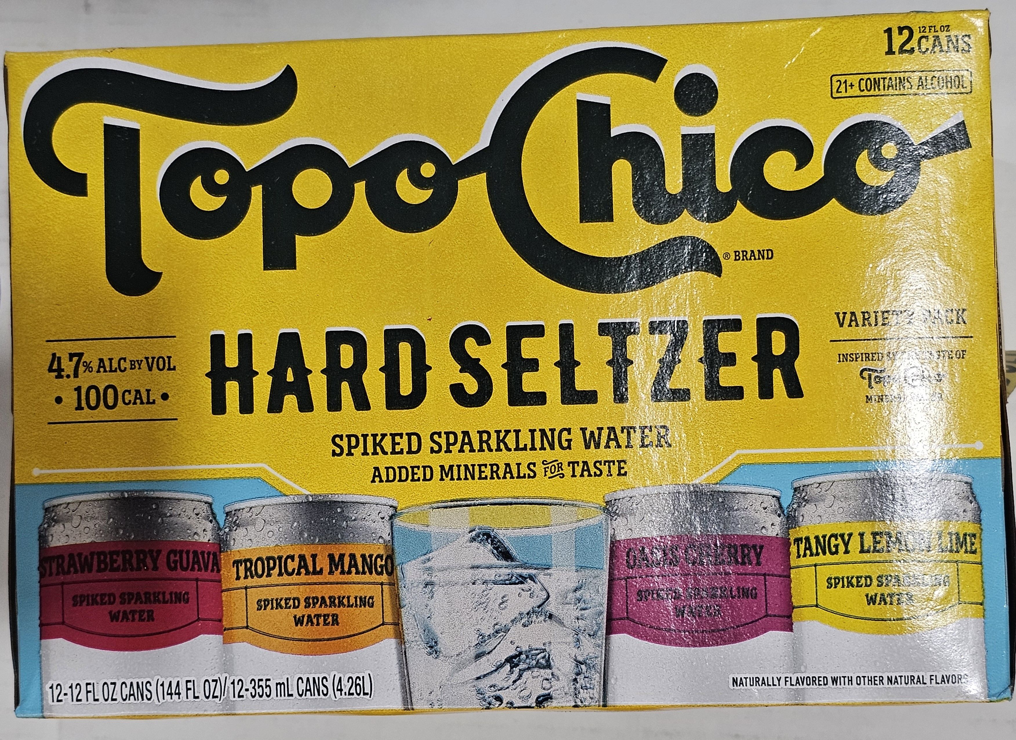 TOPO HARD SELTZER VAR PK 12oz