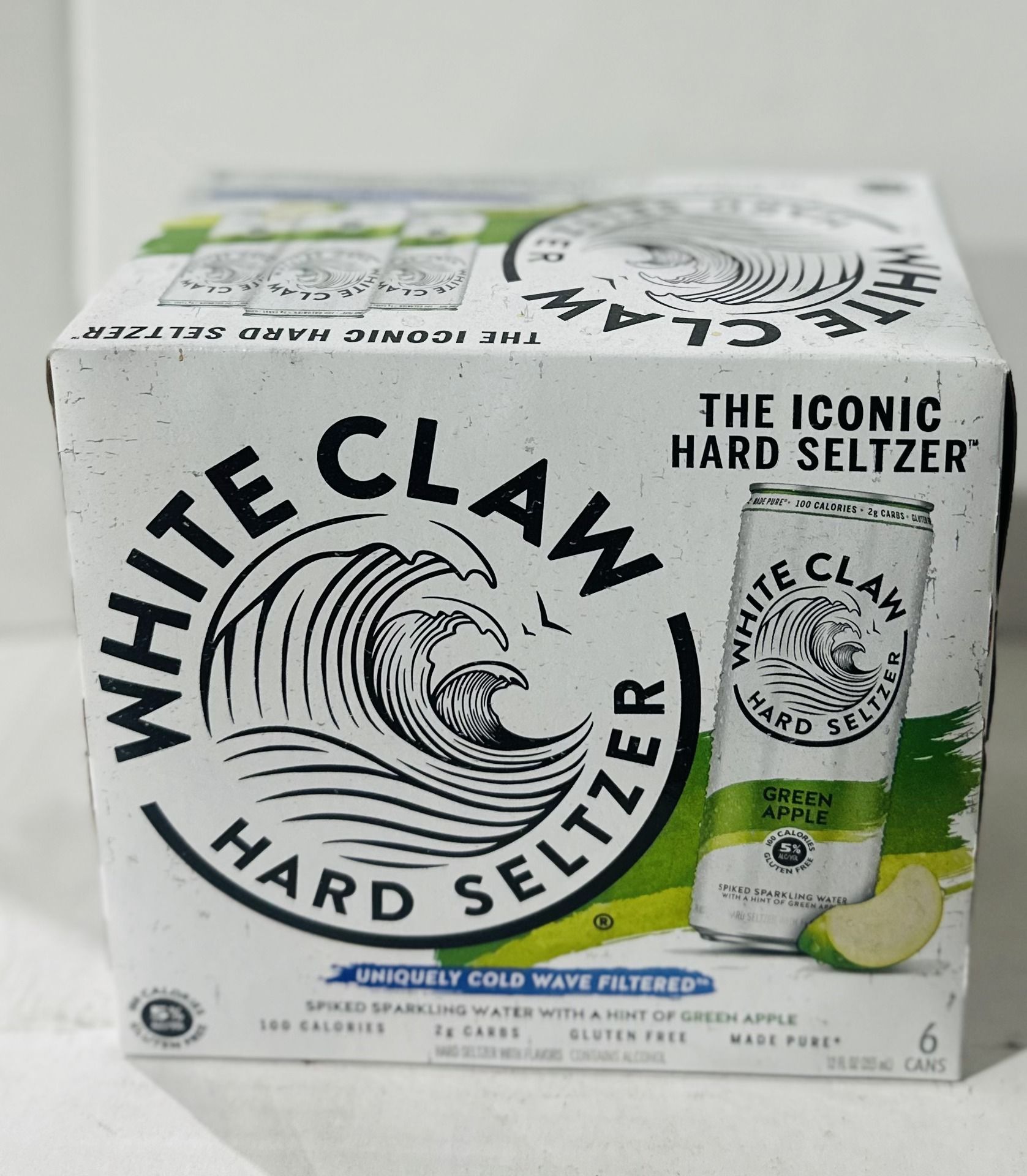 WHITE CLAW GRN APL 12ozCAN 4/6