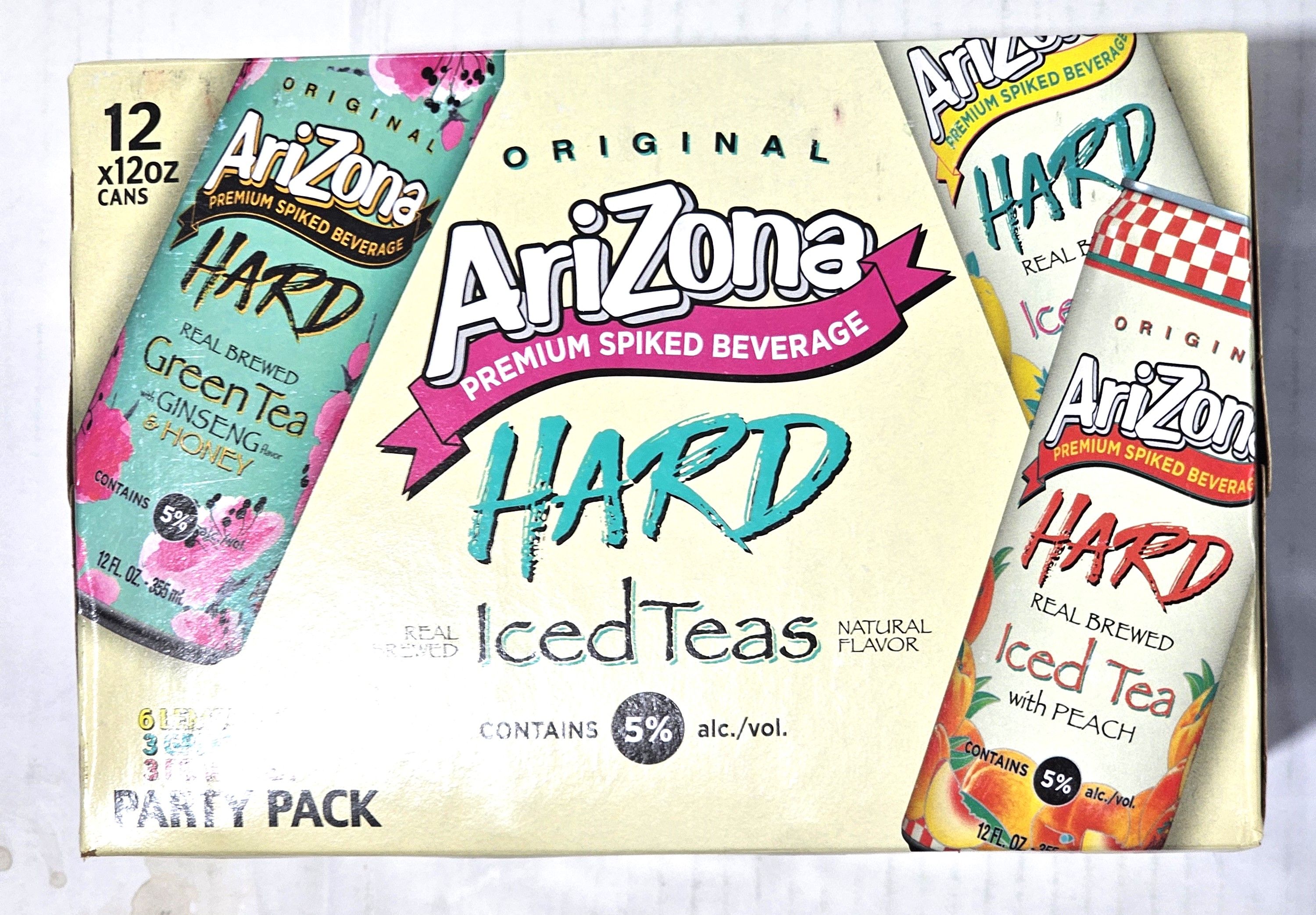 ARIZONA HARD TEA VTY PK 2/12pk