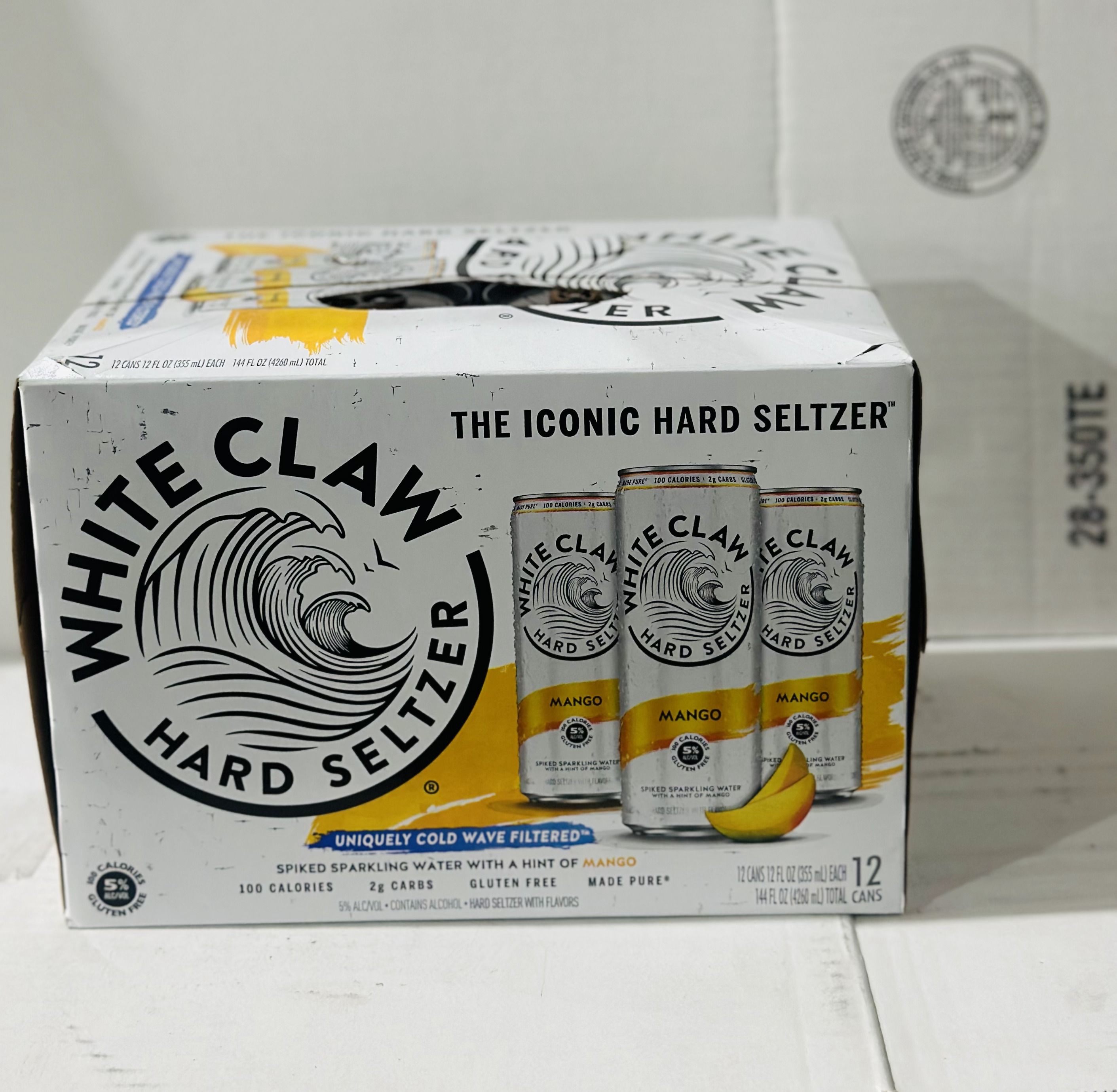 WHITE CLAW MANGO 12oz CAN