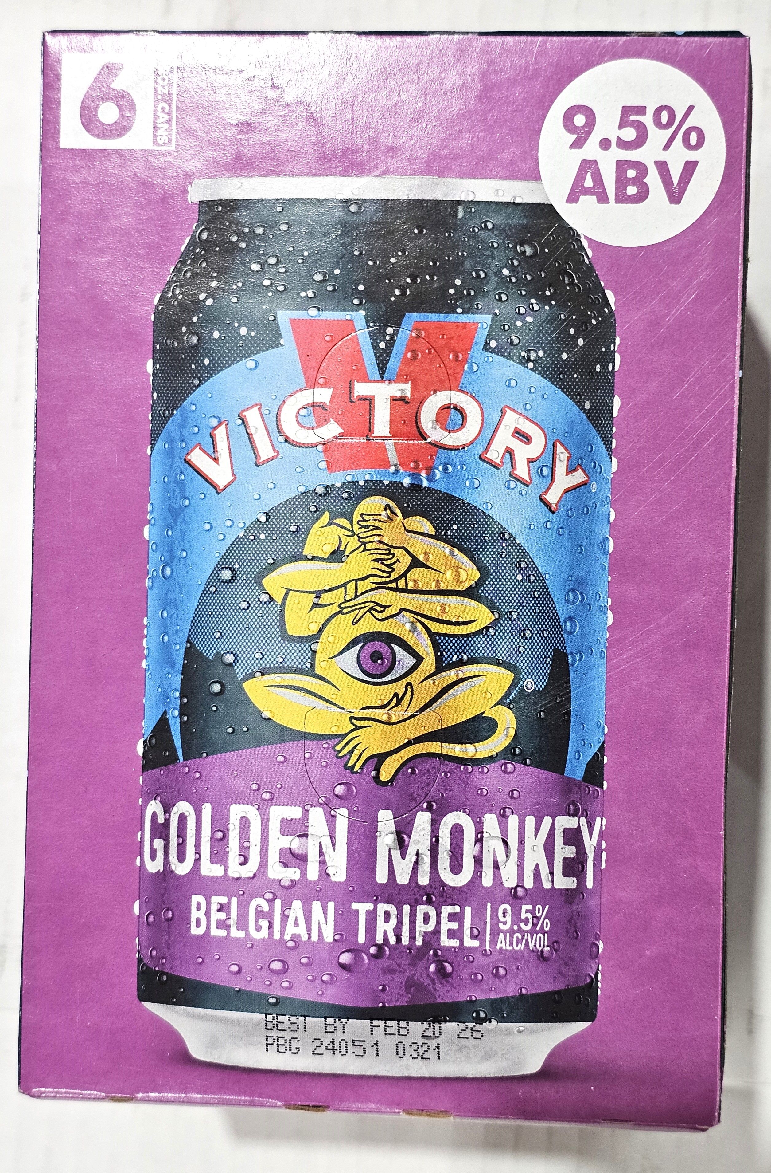 VICTORY GLDN MONKEY4/6 12ozCN