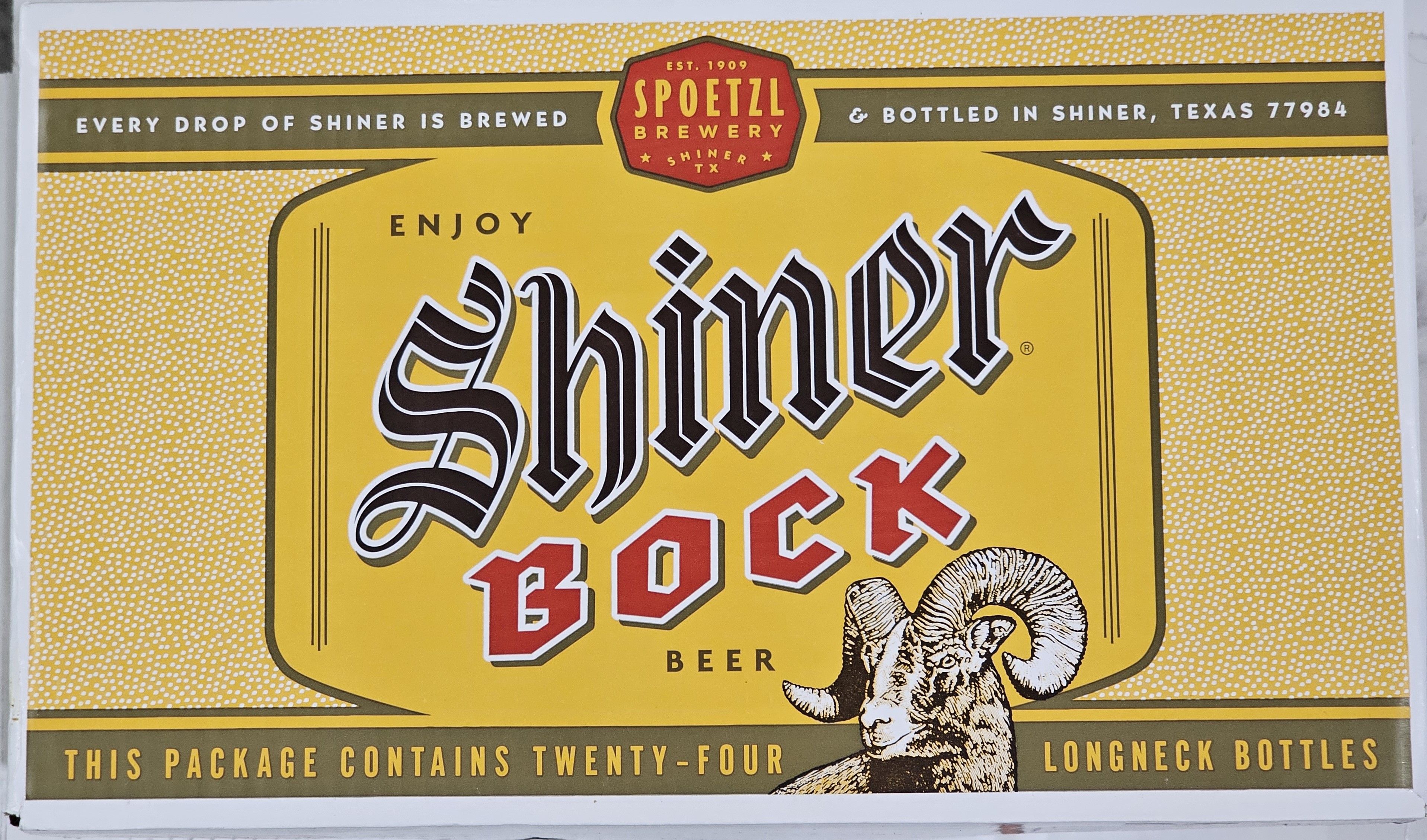 SHINER BOCK 12oz LNB CS