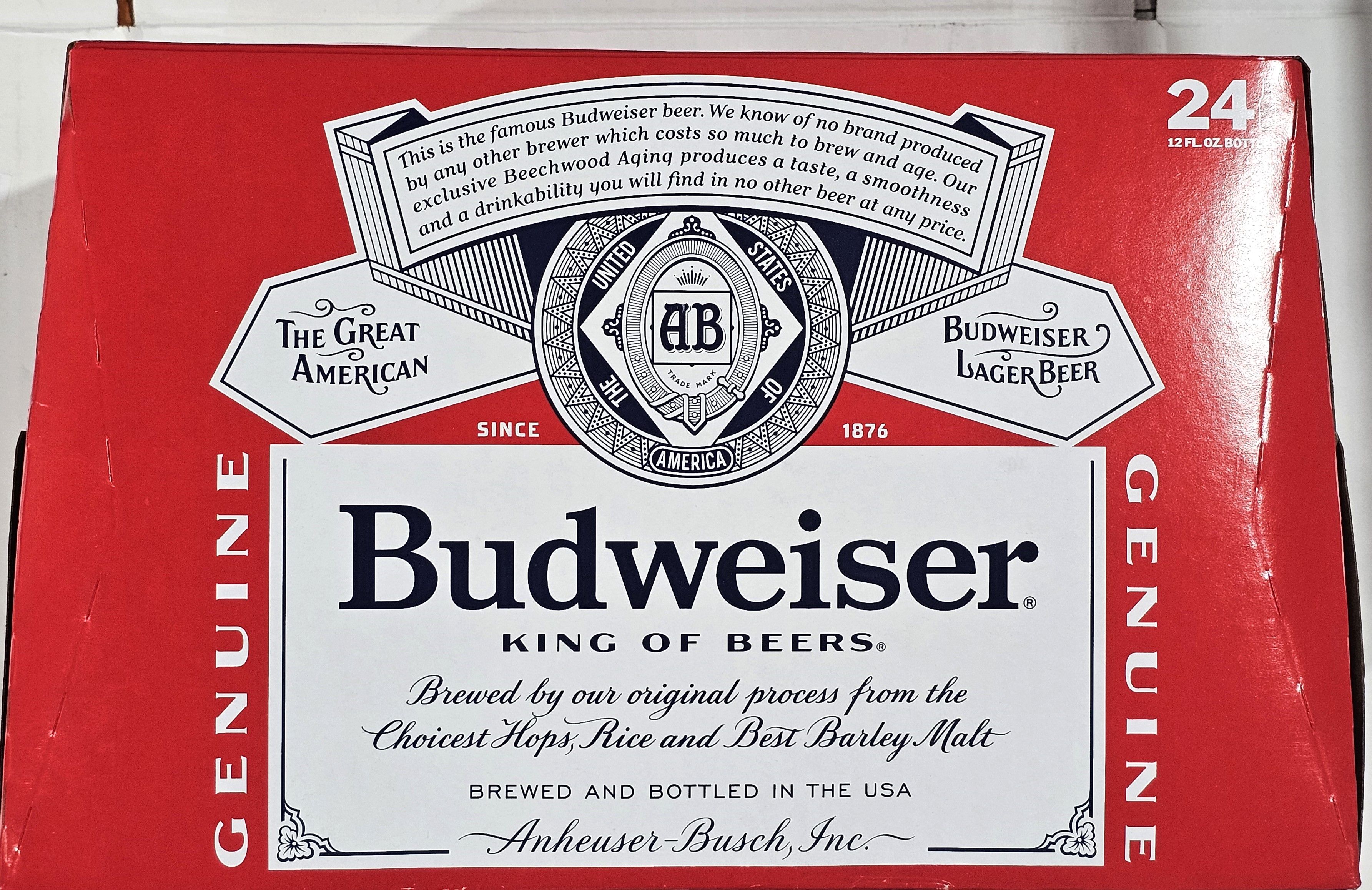 BUD 12oz BTLS CASE