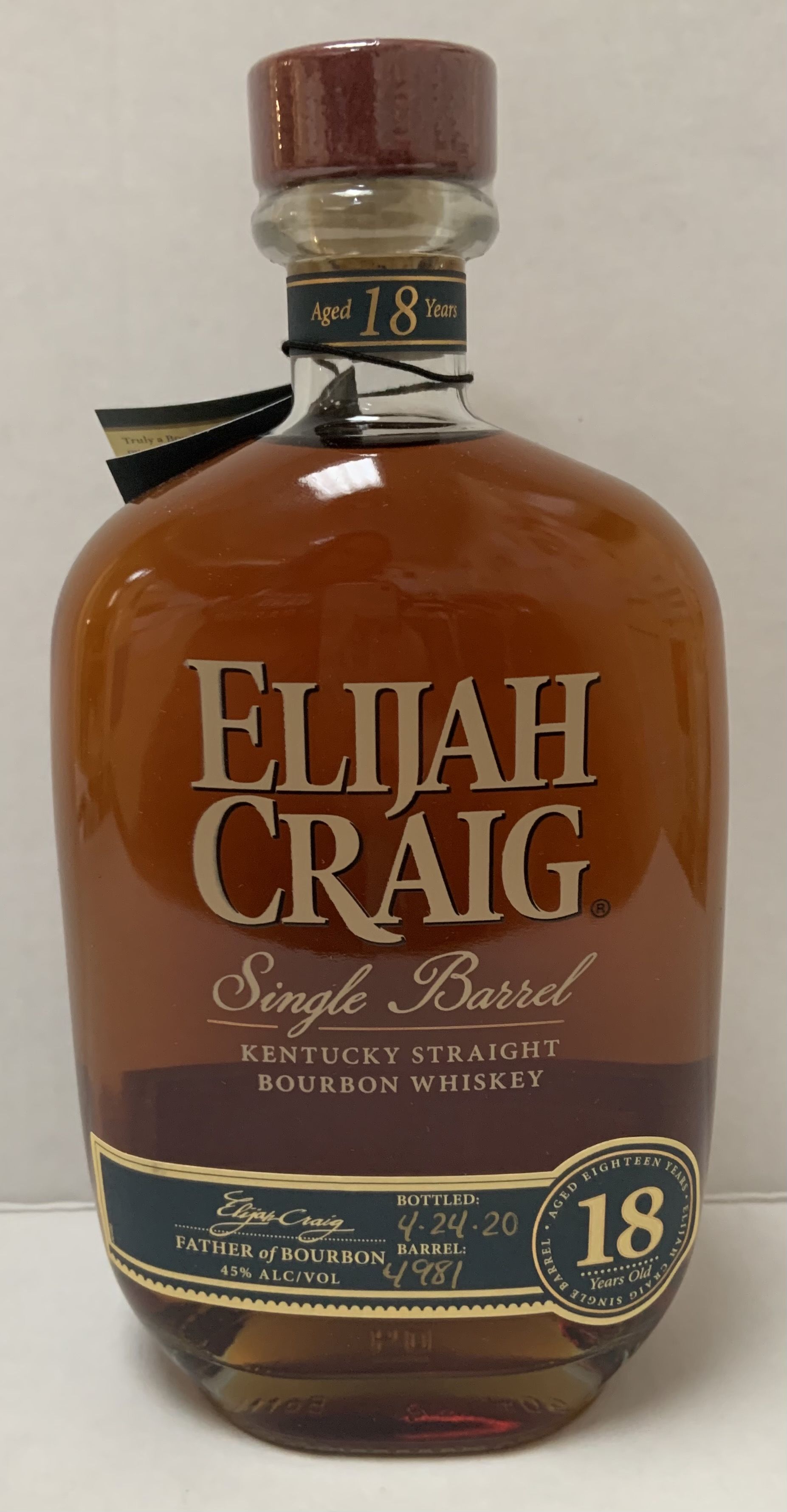 ELIJAH CRAIG 18YR 750