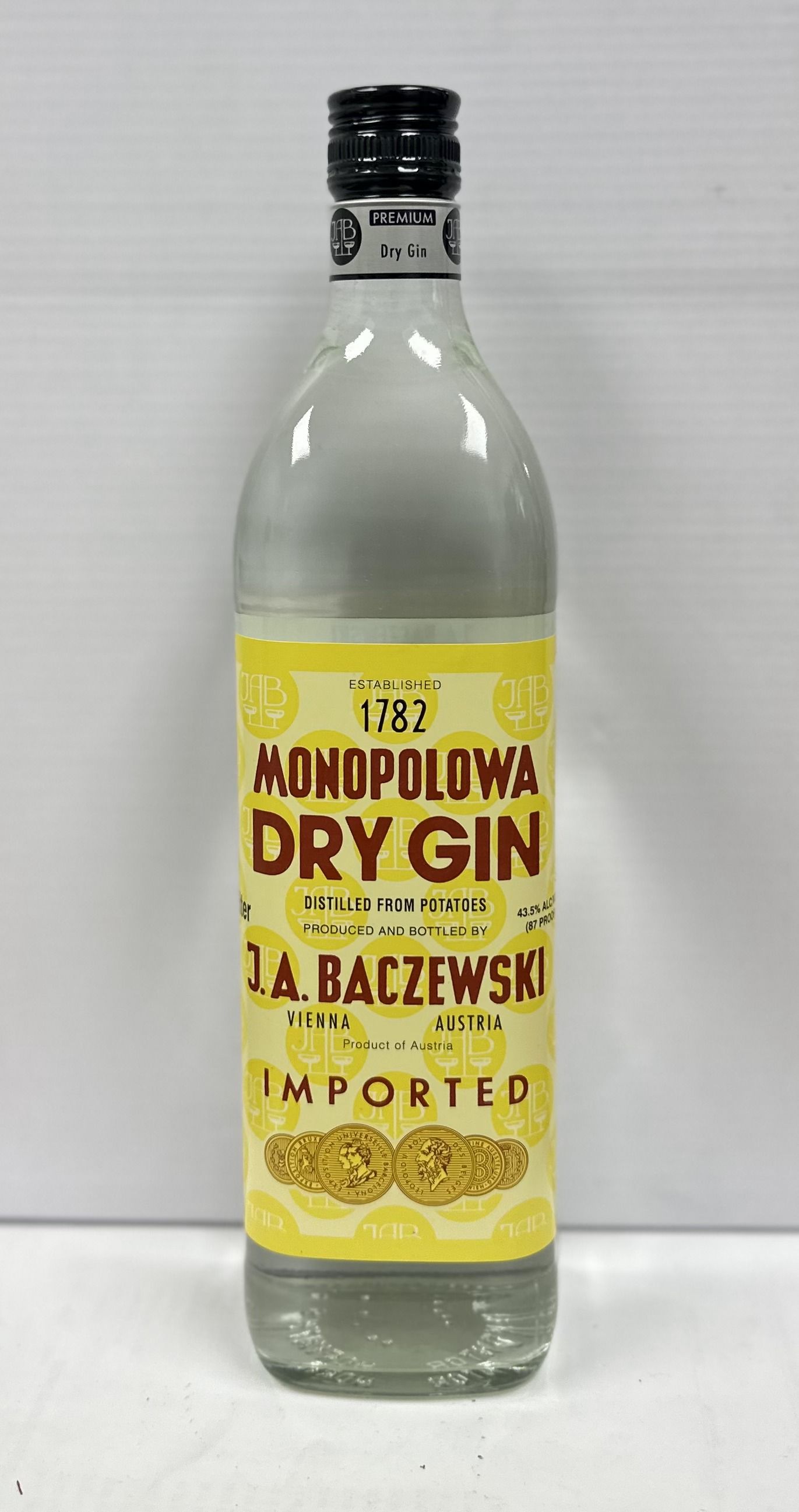 MONOPOLOWA DRY GIN LTR