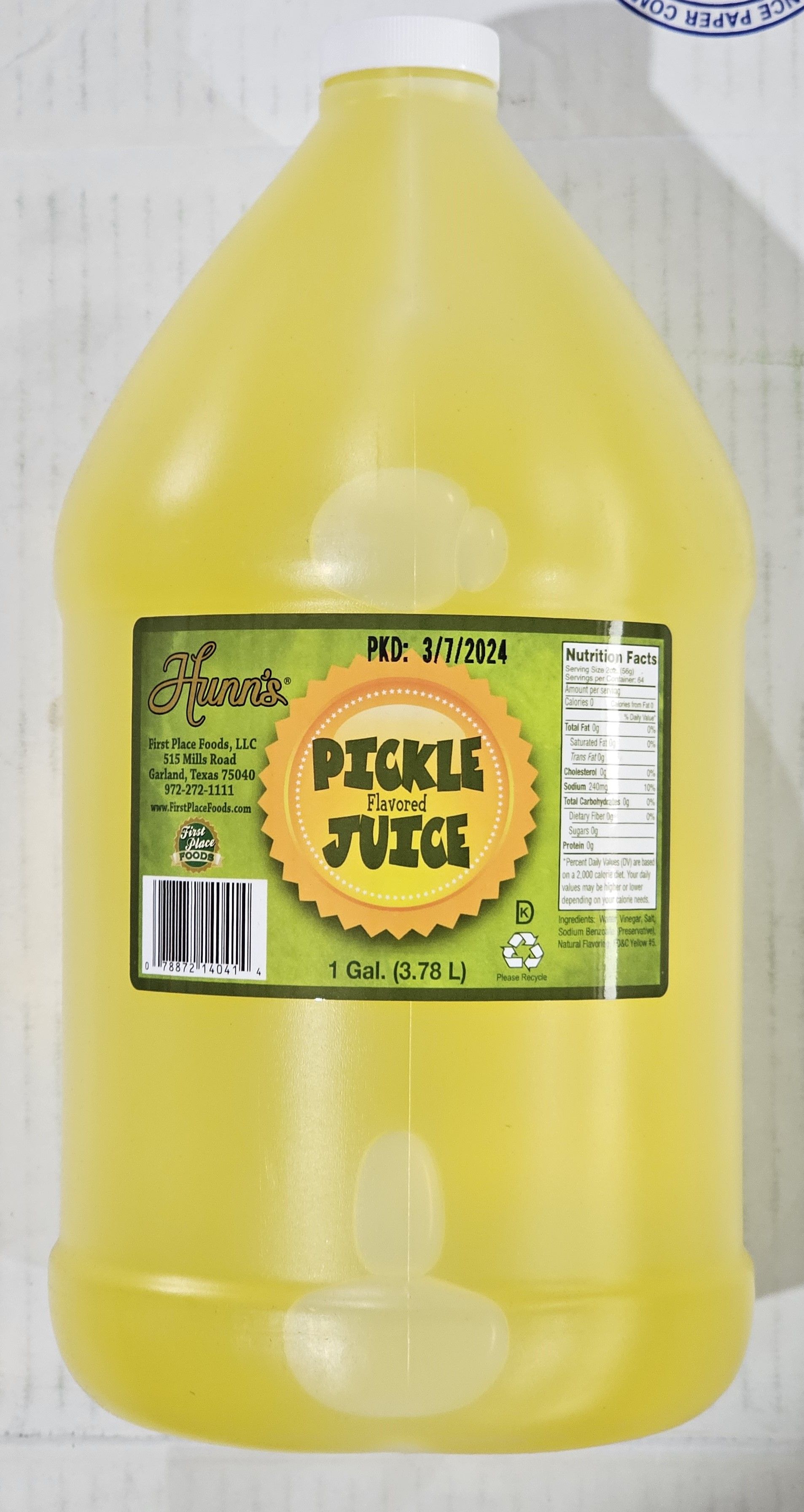 HUNNS PICKLE JUICE GALLON