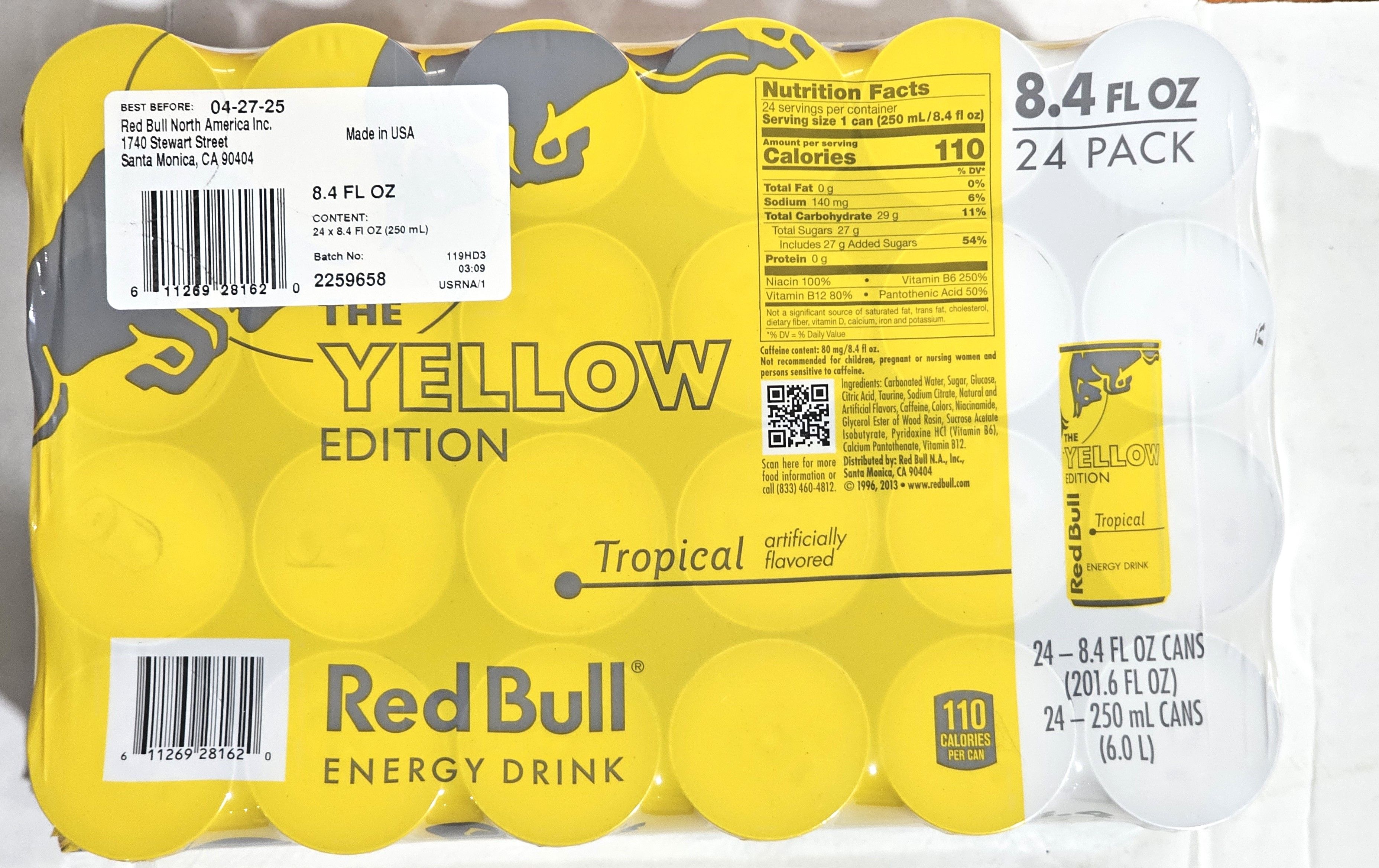 RED BULL YELLOW 8.4OZ