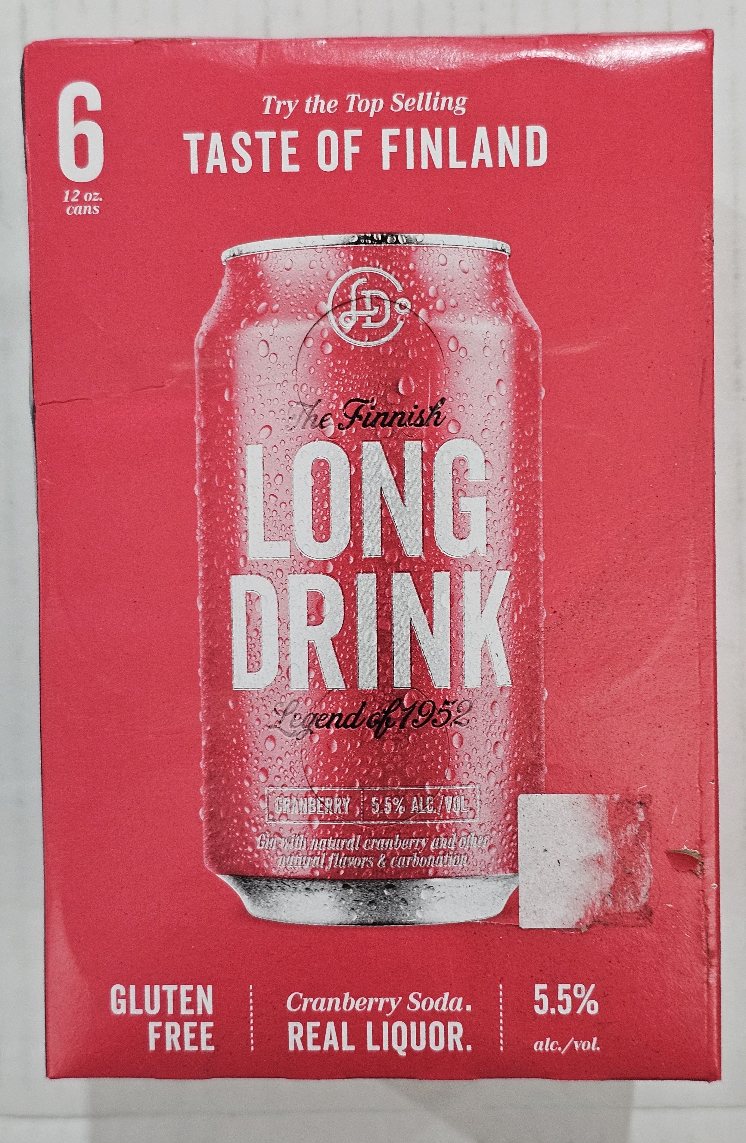 LONG DRINK CRAN 12oz 6pk