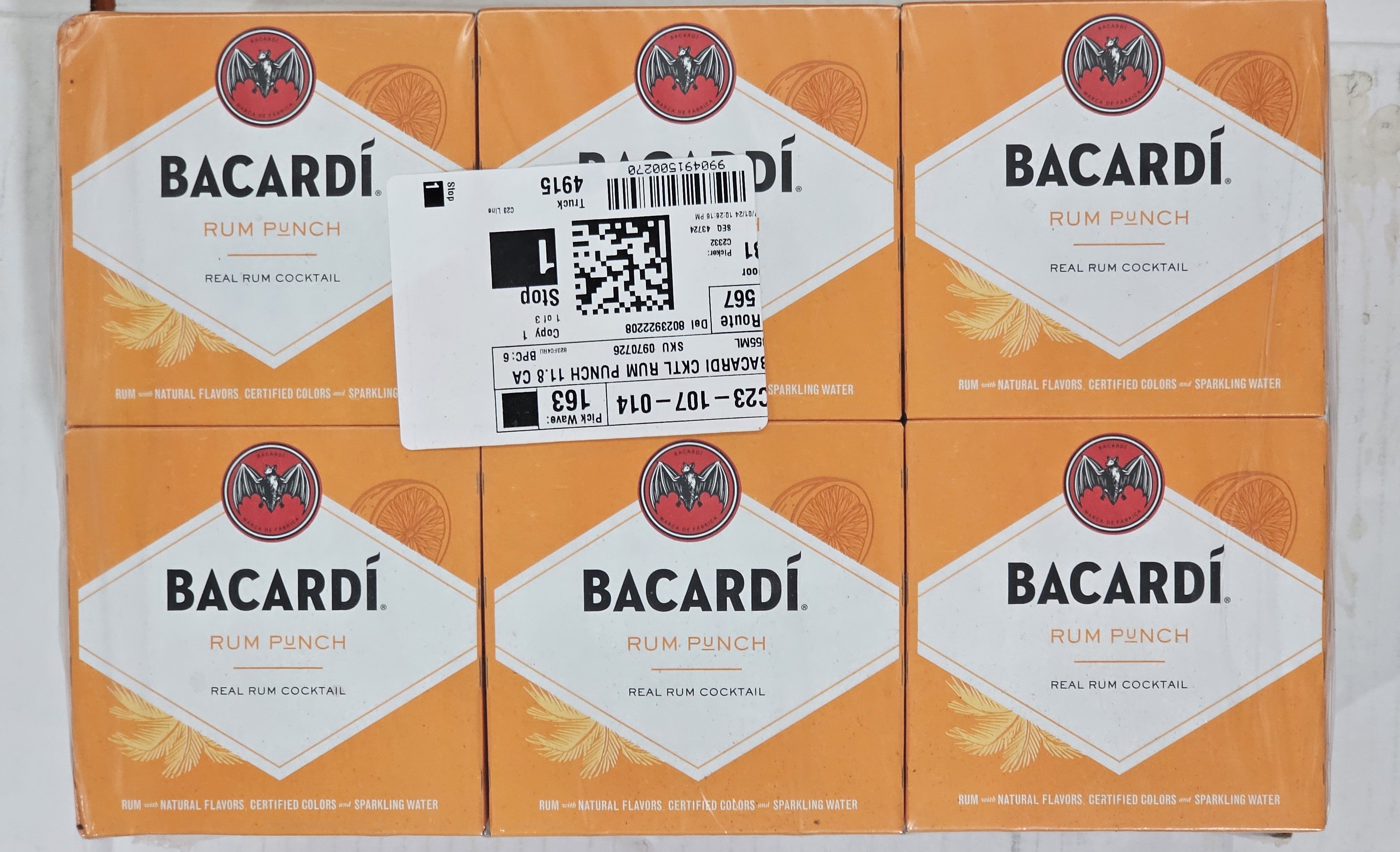 BACARDI RUM PUNCH 4pk12oz