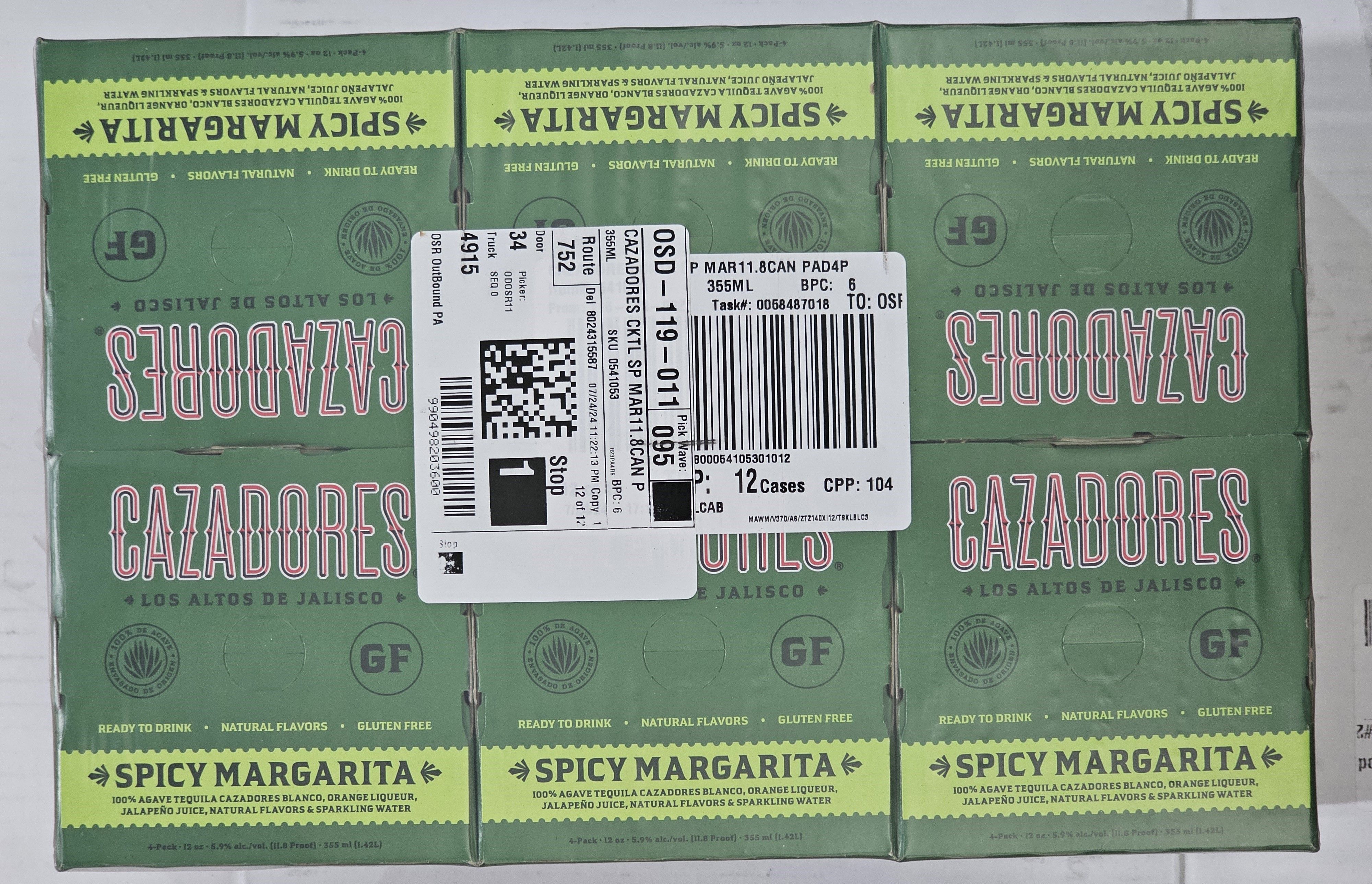 CAZADORES SPICY MARG 4pk