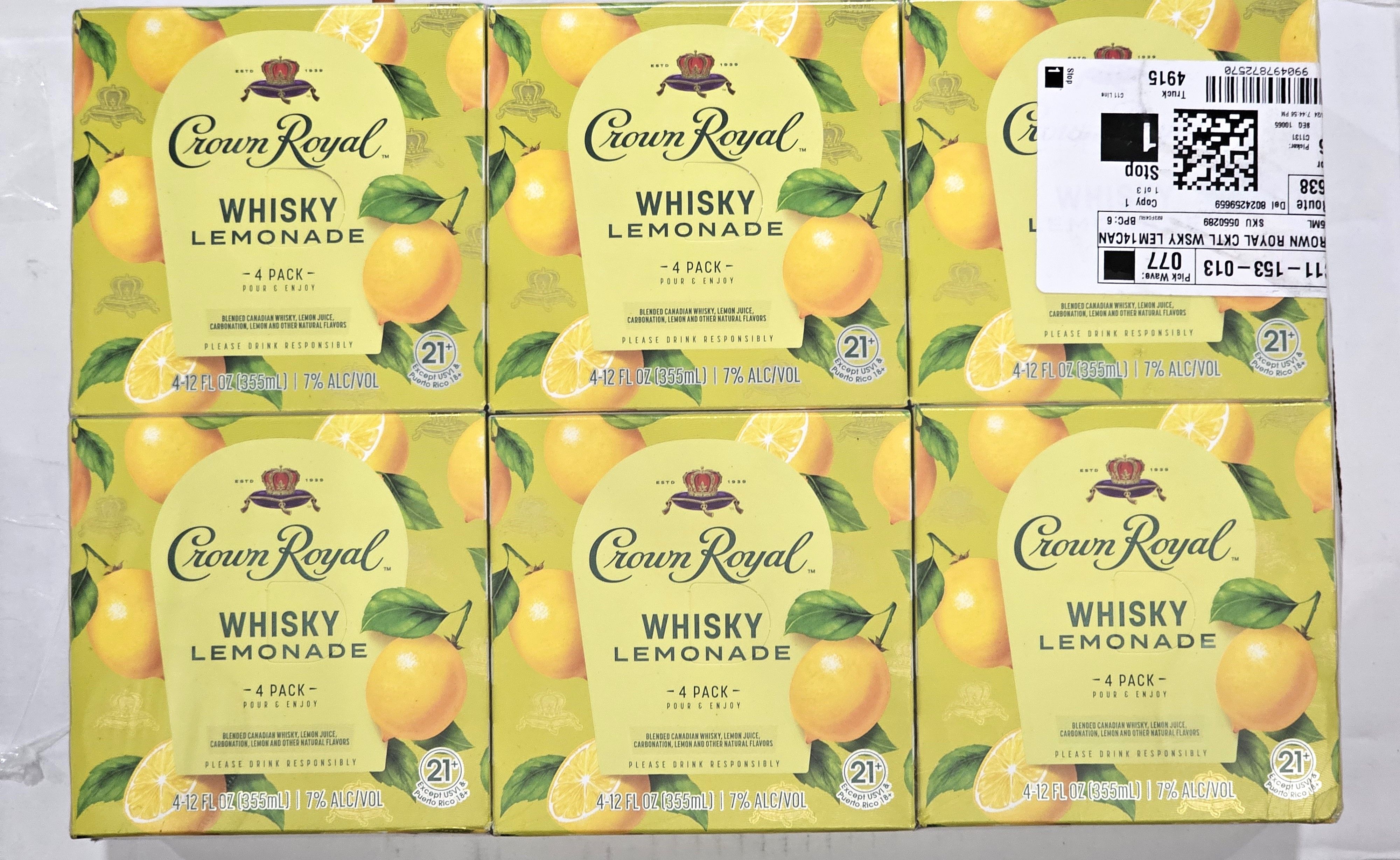 CROWN RTD WHSKY LMNADE4pk