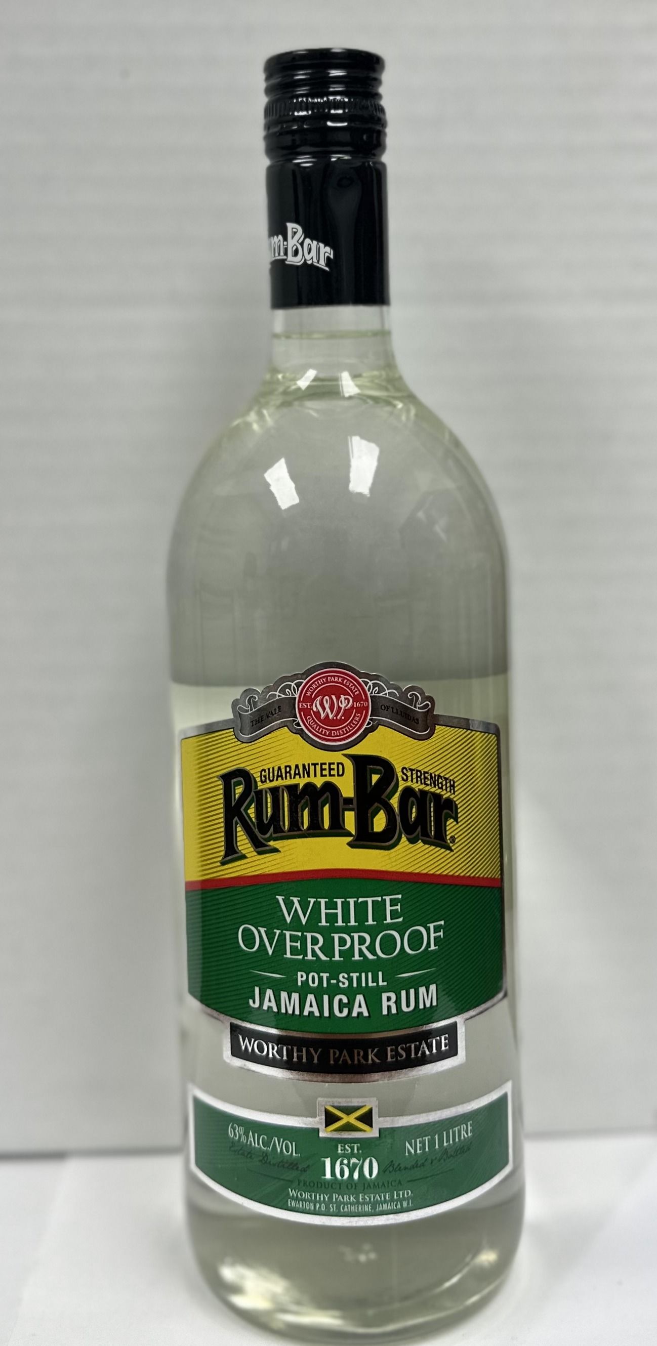 RUM BAR WHT OVERPROOF LTR