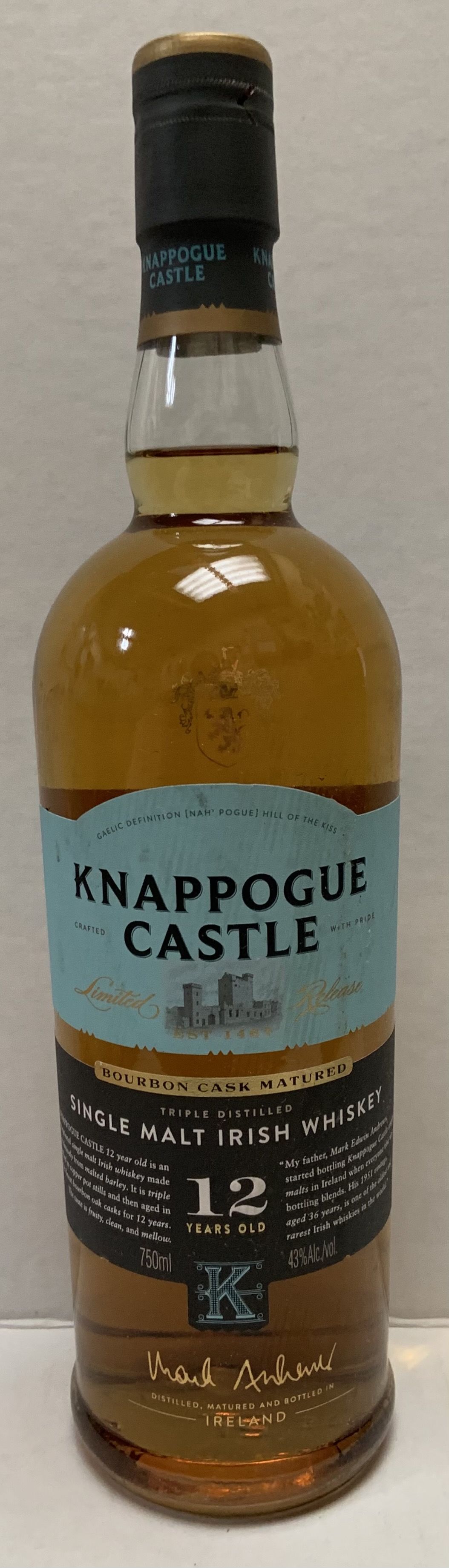 KNAPPOGUE CASTLE 12YR 750