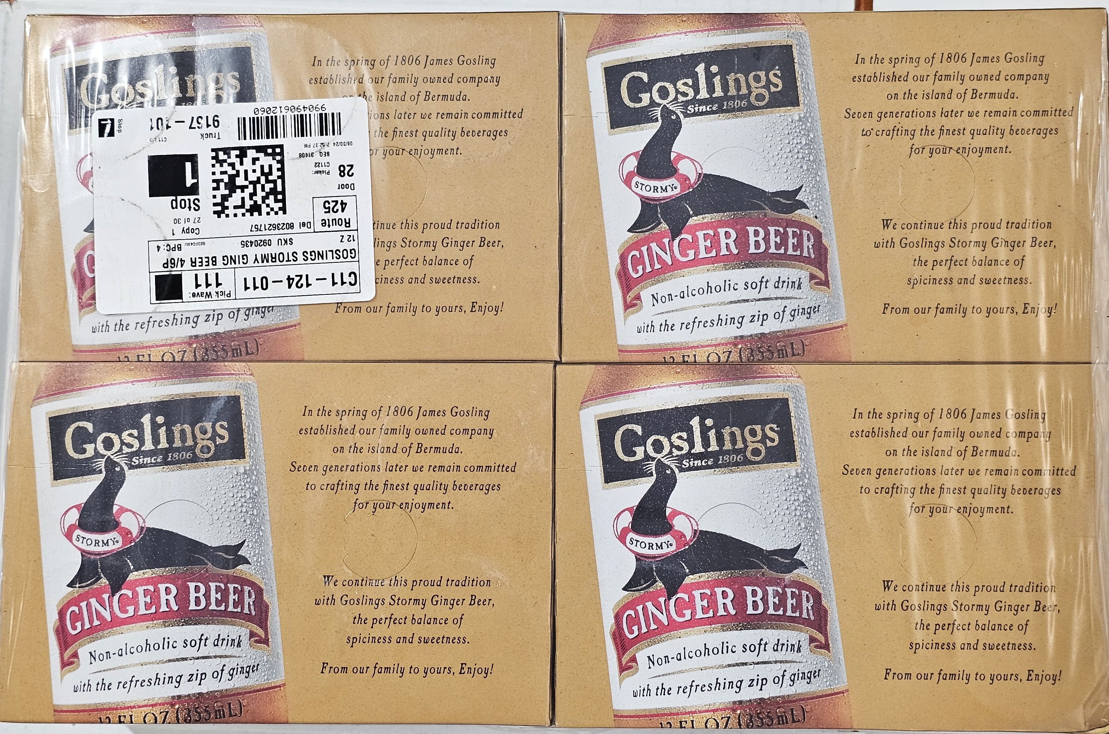 GOSLINGS GINGER BEER CS