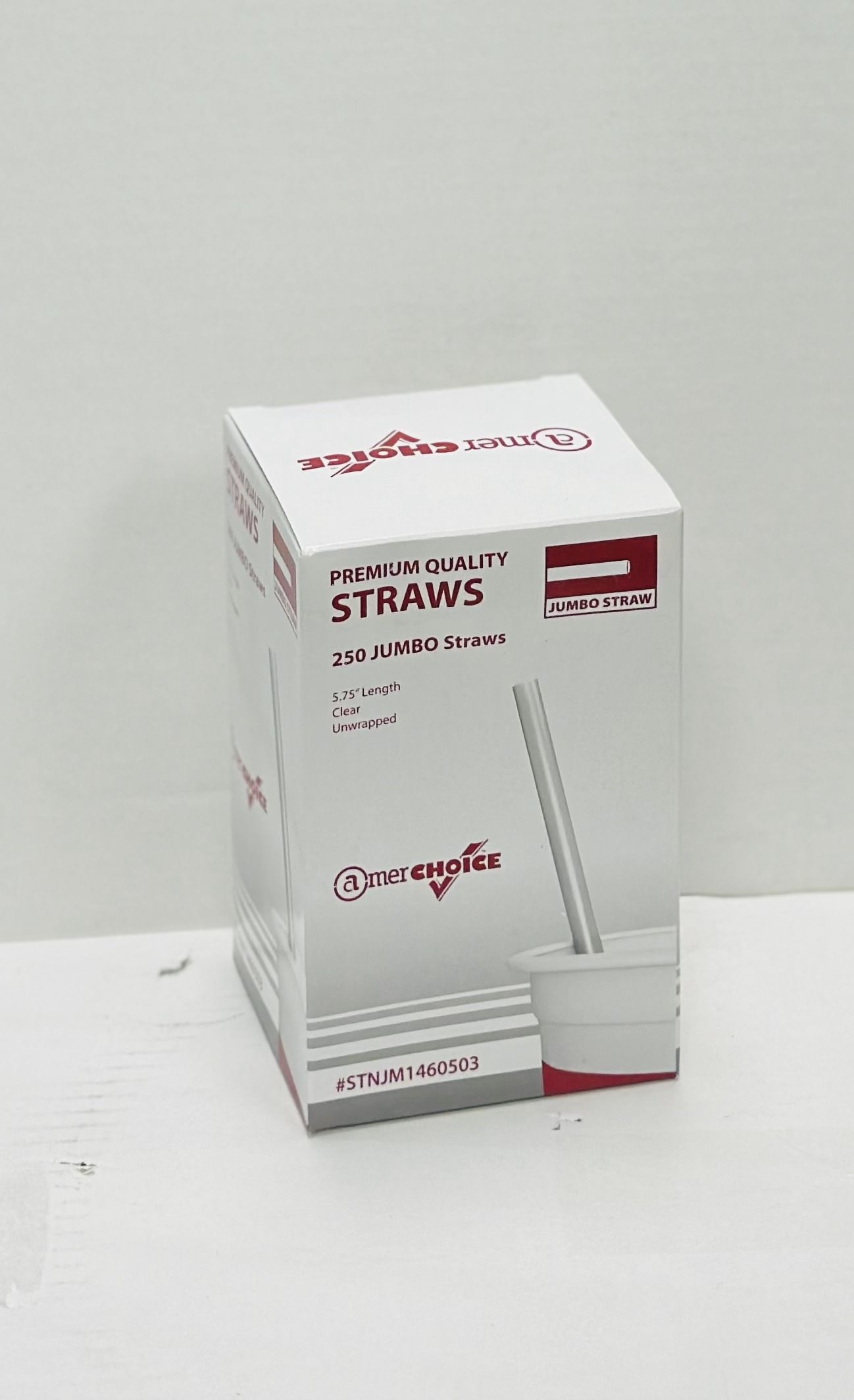 STRAWS SHORT JUMBO CLEAR