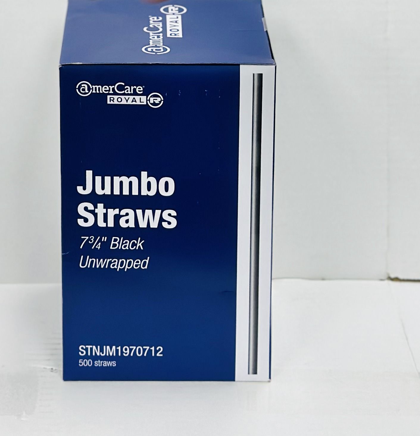 STRAWS LONG JUMBO BLACK